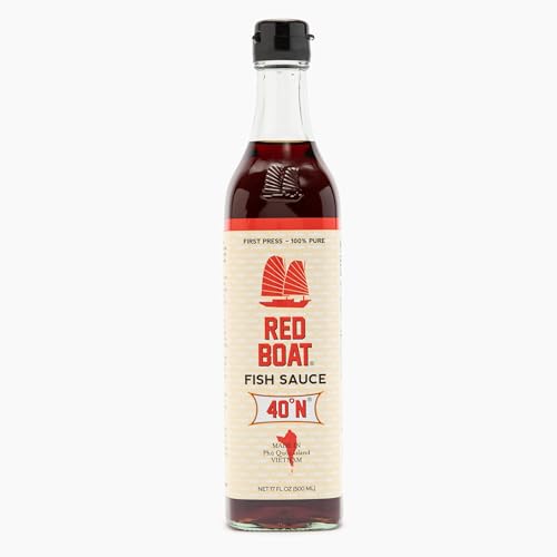 Red Boat Fish Sauce | Premium 40°N Fish Sauce made with just 2 ingredients in Vietnam | Keto,...