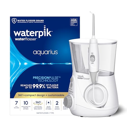 Waterpik Aquarius Water Flosser Professional For Teeth, Gums, Braces, Dental Care, Electric...