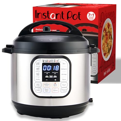 Instant Pot Duo 7-in-1 Electric Pressure Cooker, Slow Cooker, Rice Cooker, Steamer, Sauté,...