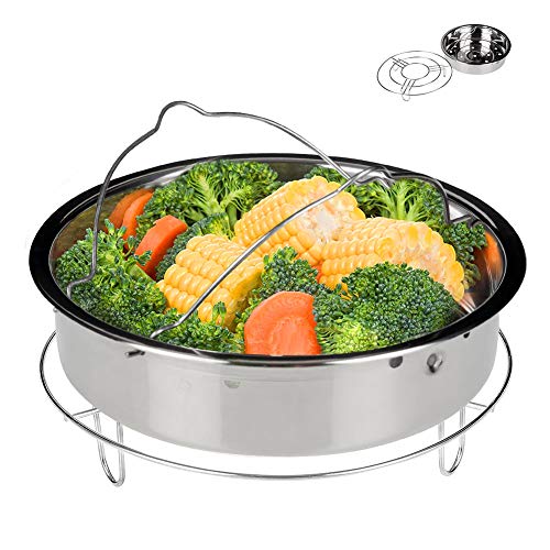 Secura Stainless Steel 6-quart Electric Pressure Cooker Steam Rack Steamer Basket Insert Set