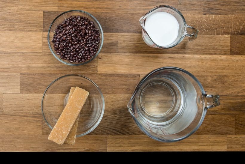 Adzuki Beans (Red Beans) Coconut Popsicles Recipe Ingredients