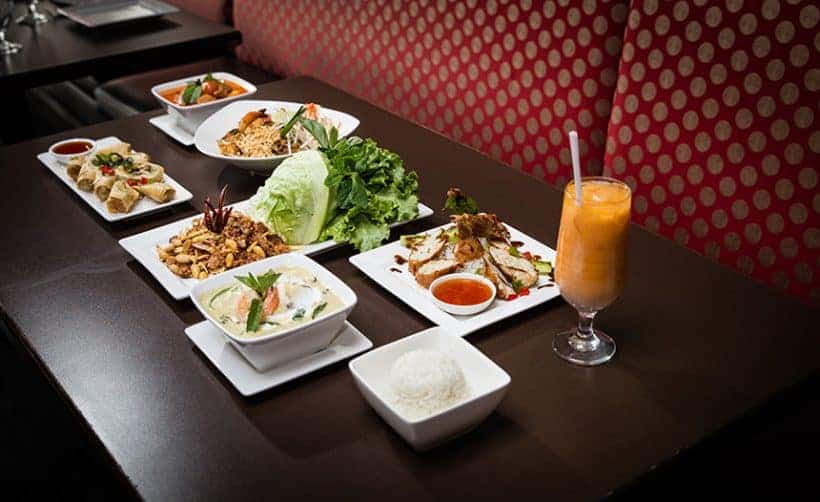 Thai food sampling & taste testing with our Thai restaurant client