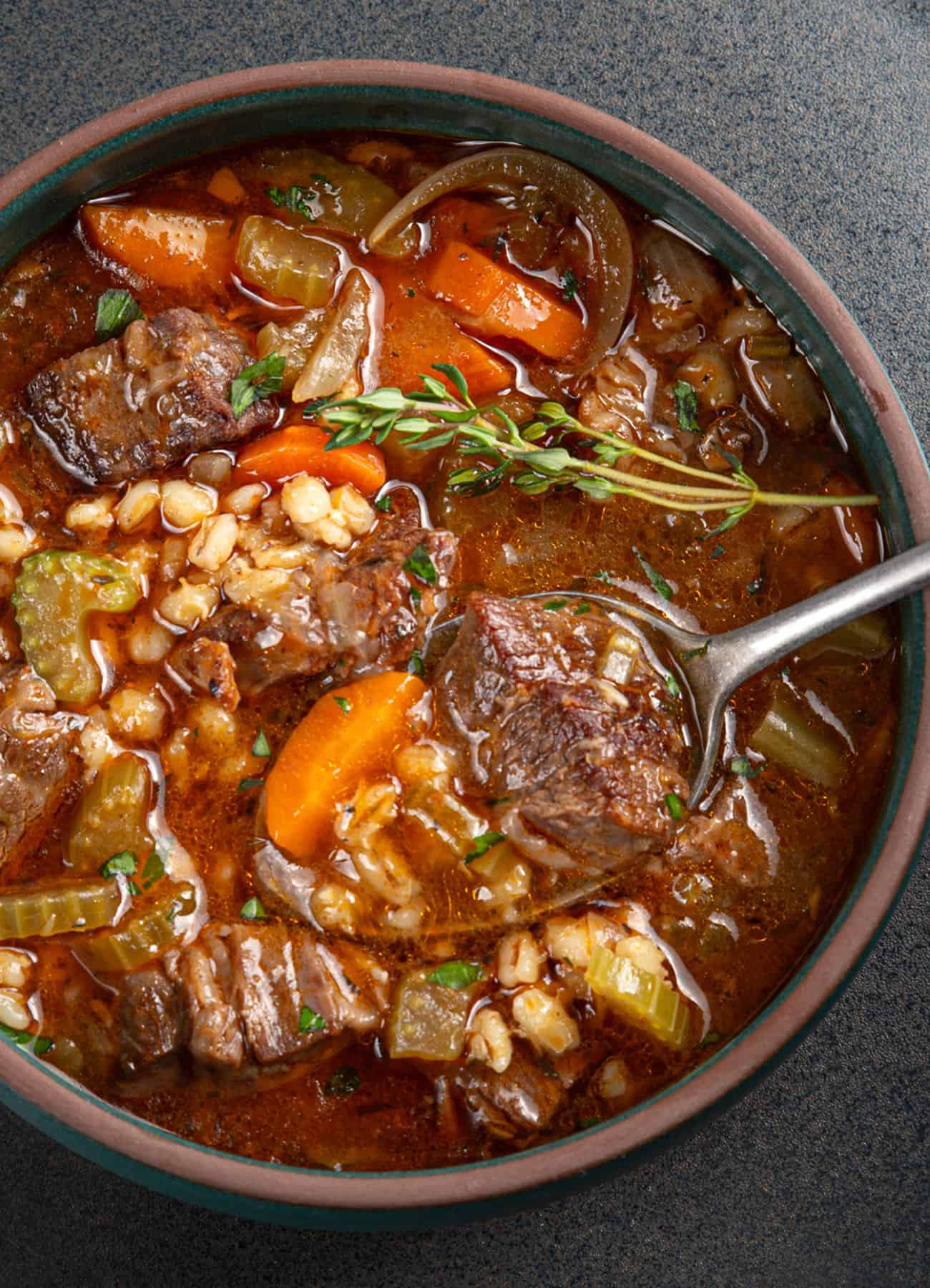 beef and barley soup 