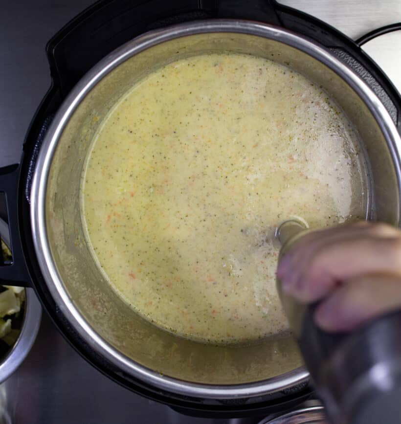 broccoli soup in Instant Pot