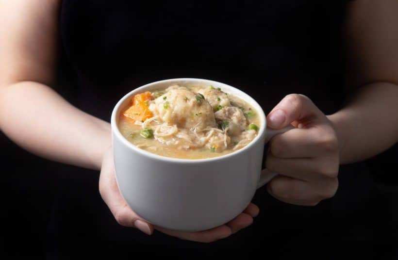 Instant Pot Chicken and Dumplings Recipe (Pressure Cooker Chicken and Dumplings): how to make satisfying Chicken and Dumplings - classic comfort food with tender chicken and fluffy homemade dumplings in aromatic chicken broth. An all-time family favorite! #instantpot #instantpotrecipes #instapot #pressurecooker #chickenrecipes #recipes