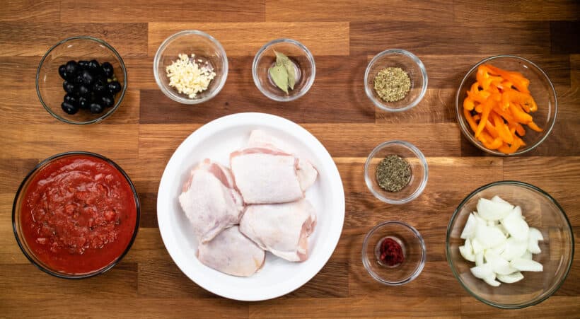 chicken cacciatore ingredients