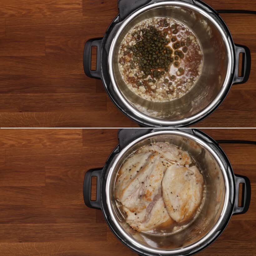 chicken piccata in Instant Pot