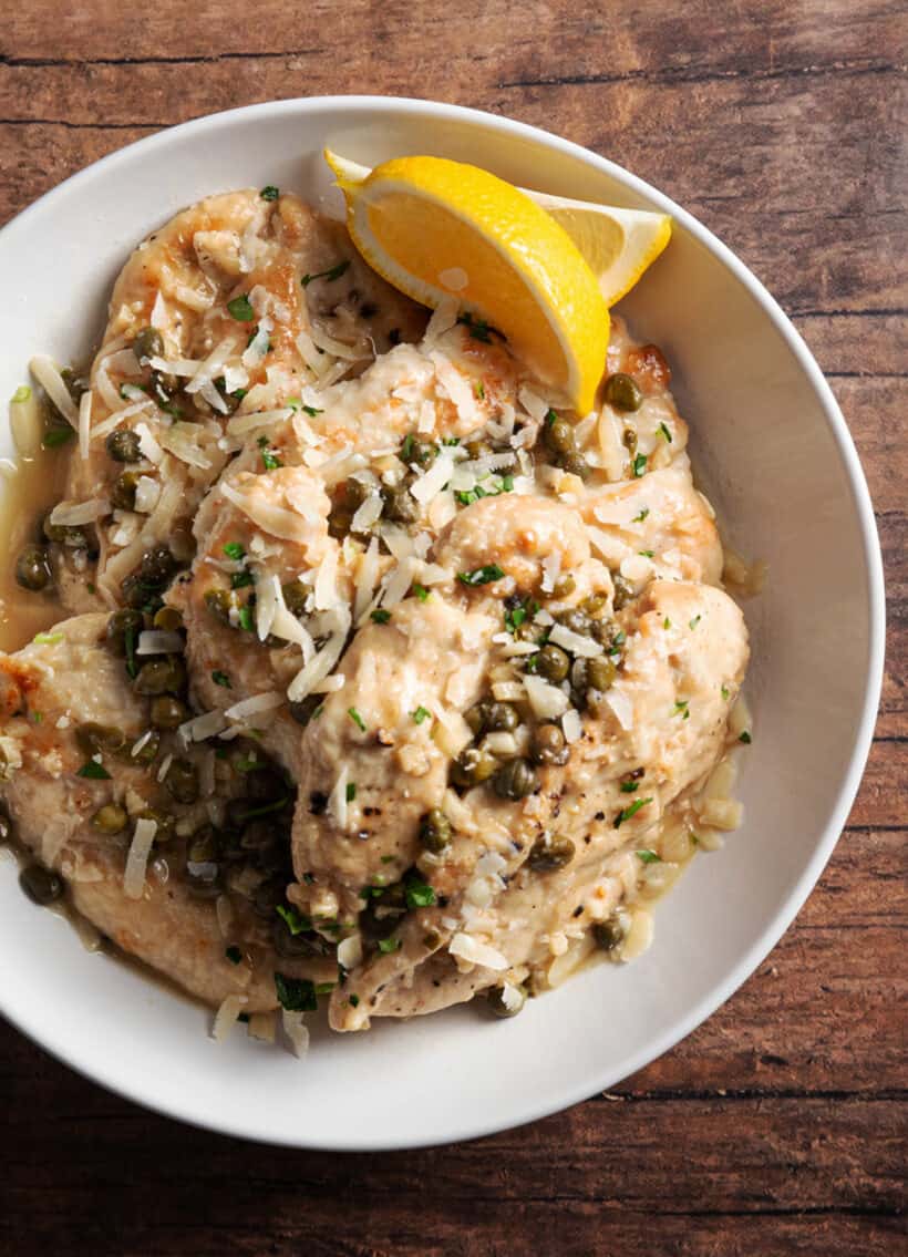 instant pot chicken piccata | easy chicken piccata | lemon chicken piccata | lemon caper chicken