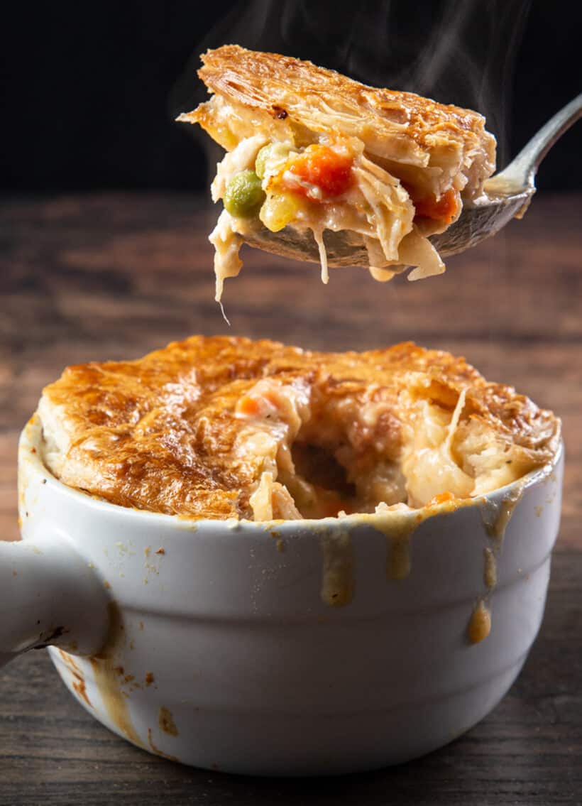 instant pot duo crisp recipes - chicken pot pie