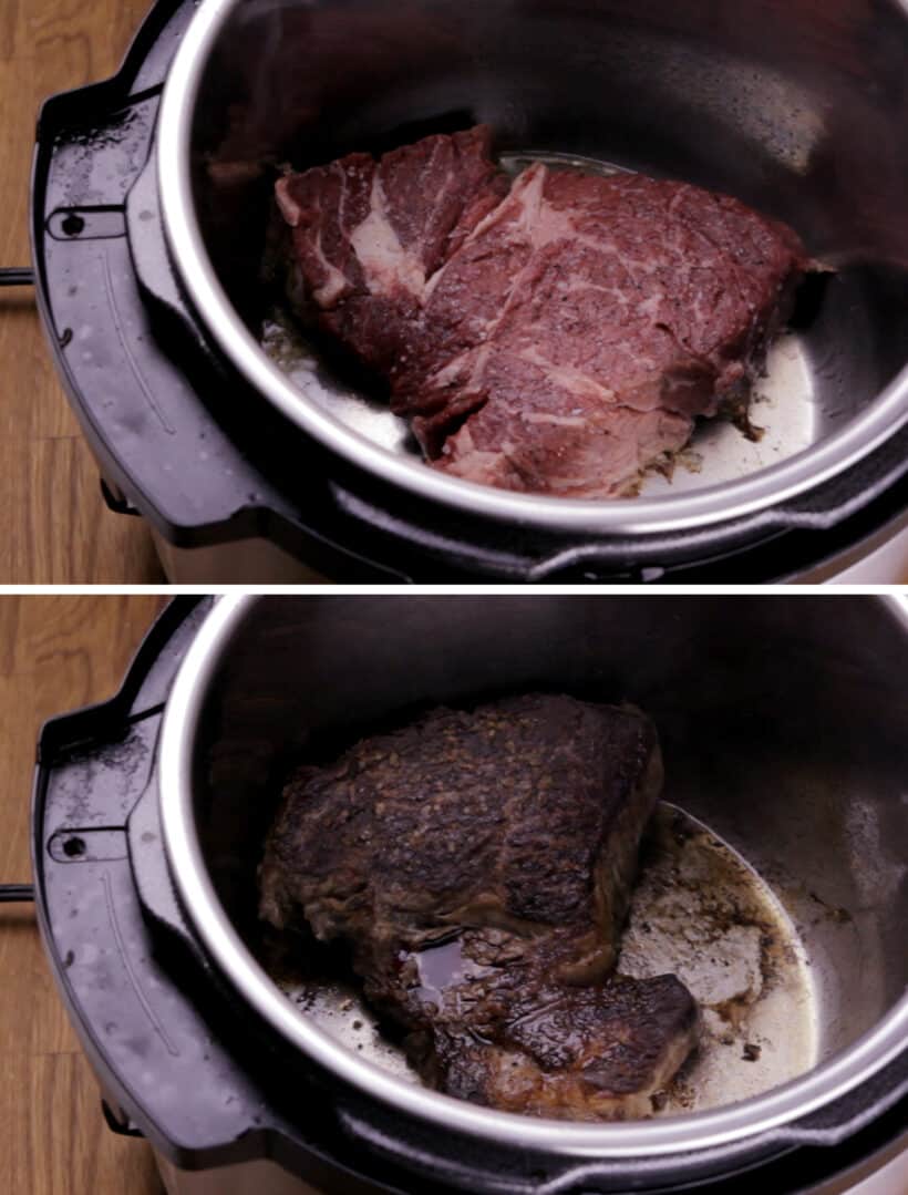 chuck roast in Instant Pot