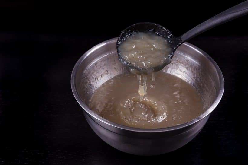 Jello-like gelatinous stock