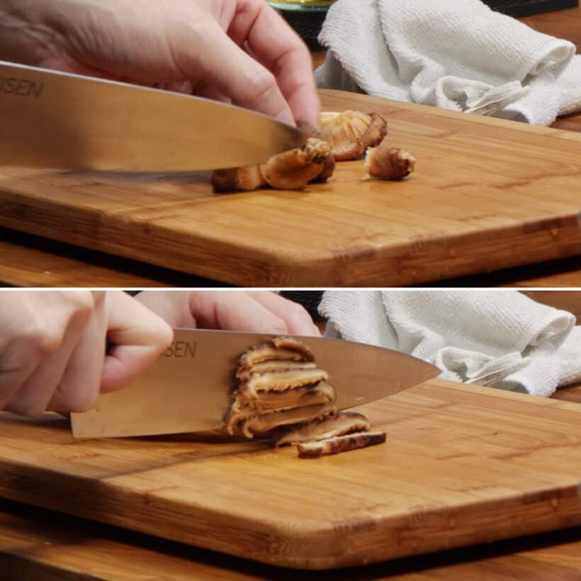 How to Cut Shiitake Mushrooms