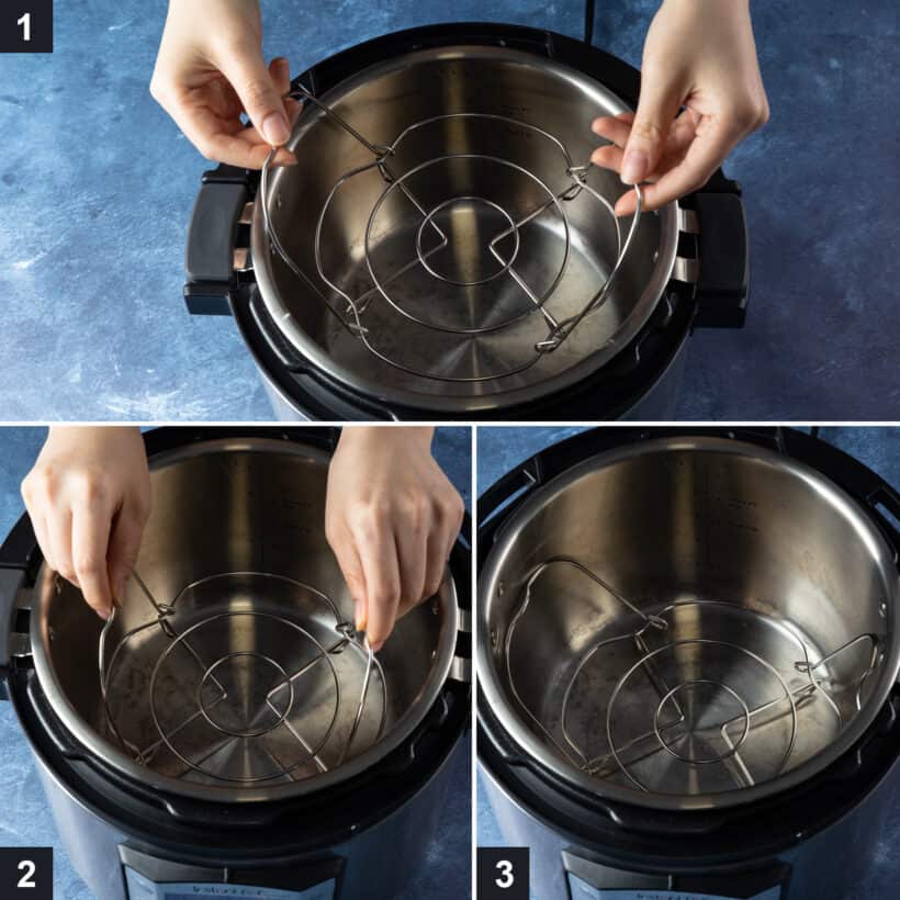 how to put trivet in Instant Pot