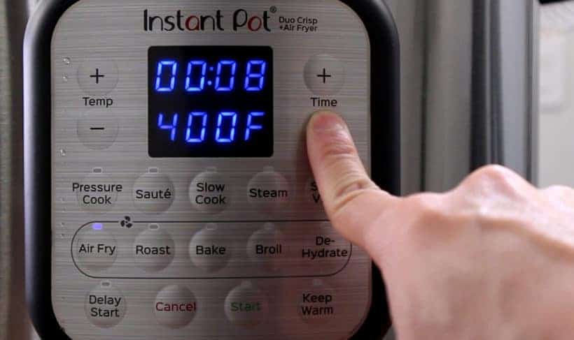 instant pot duo crisp air fry 8 minutes at 400°F    #AmyJacky #InstantPot #PressureCooker #recipe #beef #GroundBeef #rice