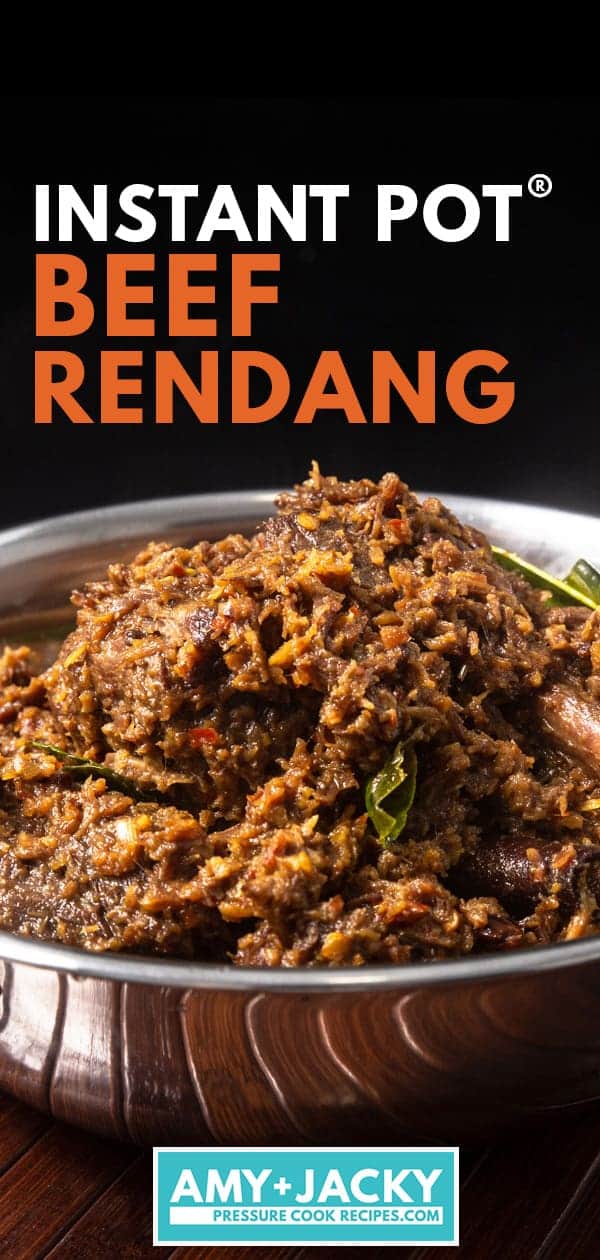 Instant Pot Beef Rendang | Pressure Cooker Beef Rendang | Instant Pot Rendang | Pressure Cooker Rendang | Indonesian Beef Curry | Easy Beef Rendang | Authentic Beef Rendang | Indonesian Beef Recipes | Indonesian Rendang Recipe | Best Beef Rendang #AmyJacky #InstantPot #PressureCooker #recipe #asian #beef