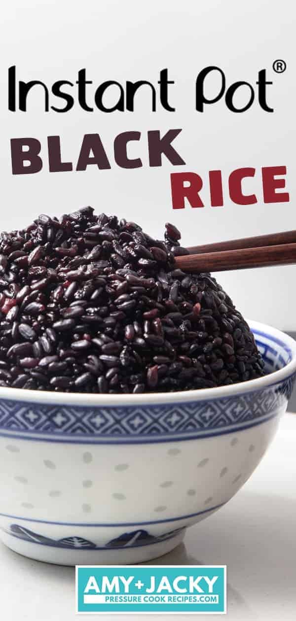 Instant Pot Black Rice | Instant Pot Forbidden Rice | Pressure Cooker Black Rice | Pressure Cooker Forbidden Rice | Instant Pot Rice | Pressure Cooker Rice | Instant Pot Recipes #instantpot #pressurecooker #rice #easy #healthy #recipes