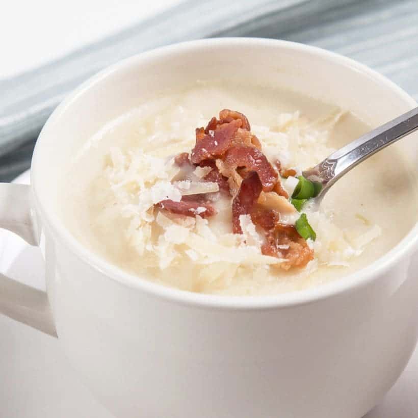 Best Pressure Cooker Recipes: Instant Pot Cauliflower Potato Soup Recipe