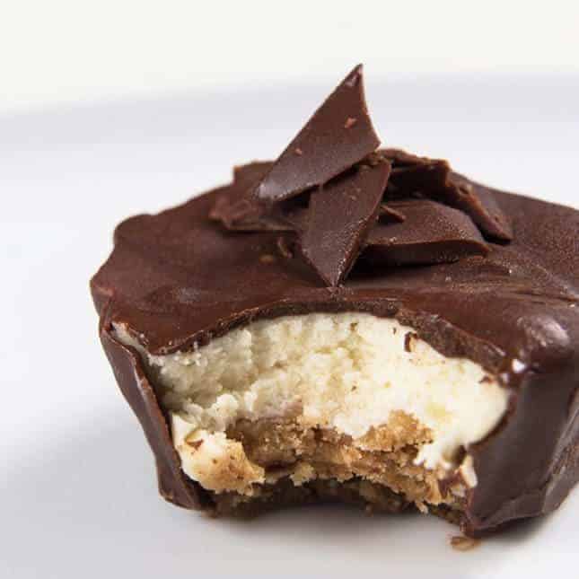 Instant Pot Labor Day Recipes (Pressure Cooker Labor Day Recipes): Chocolate Covered Instant Pot Cheesecake Bites