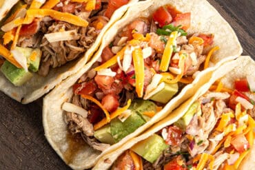 instant pot chicken tacos | instant pot shredded chicken tacos | instant pot taco chicken | pressure cooker chicken tacos