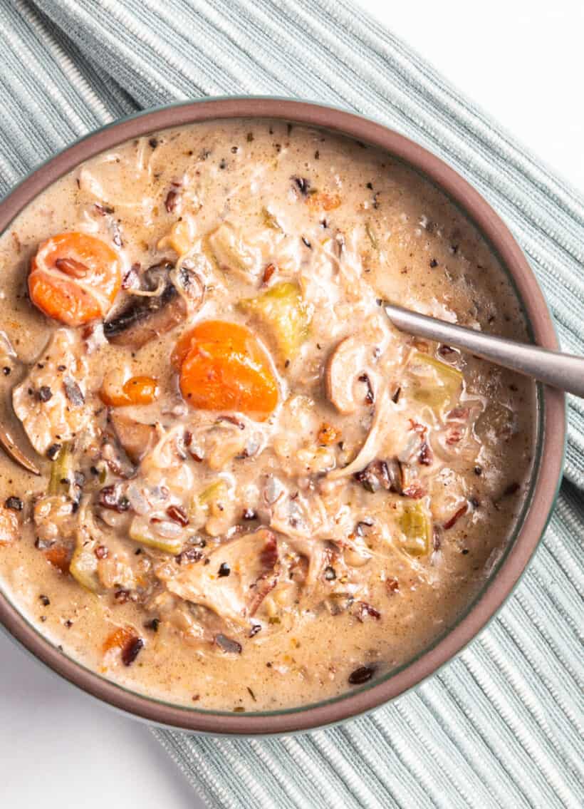 instant pot chicken wild rice soup