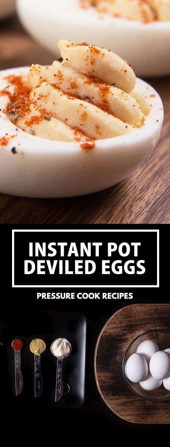 Instant Pot Deviled Eggs | Pressure Cooker Deviled Eggs | Instant Pot Hard Boiled Eggs | Pressure Cooker Hard Boiled Eggs | Instant Pot Eggs | Deviled Eggs Recipe | Hard Boiled Eggs Recipe | Party Appetizers  #AmyJacky #InstantPot #PressureCooker #recipes #eggs