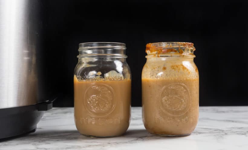 Instant Pot Dulce De Leche Recipe (Pressure Cooker Dulce De Leche): pressure cooking sweetened condensed milk in mason jars to make dulce de leche caramel