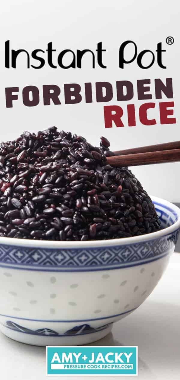 Instant Pot Black Rice | Instant Pot Forbidden Rice | Pressure Cooker Black Rice | Pressure Cooker Forbidden Rice | Instant Pot Rice | Pressure Cooker Rice | Instant Pot Recipes #instantpot #pressurecooker #rice #easy #healthy #recipes