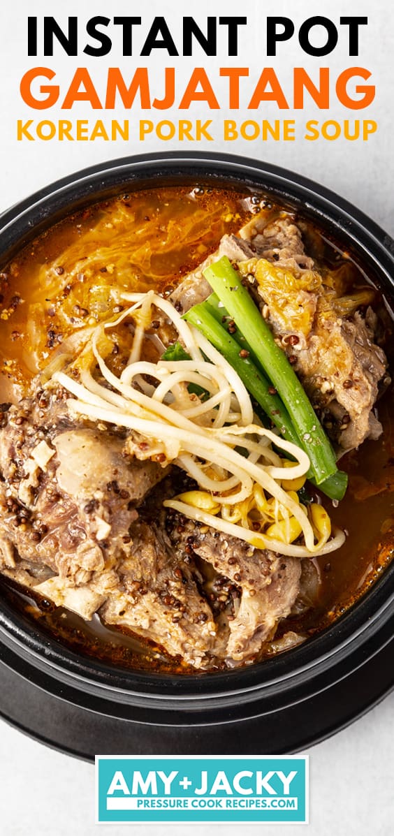 gamjatang instant pot | instant pot gamjatang | korean pork bone soup | gamjatang recipe  #AmyJacky #InstantPot #recipe #korean