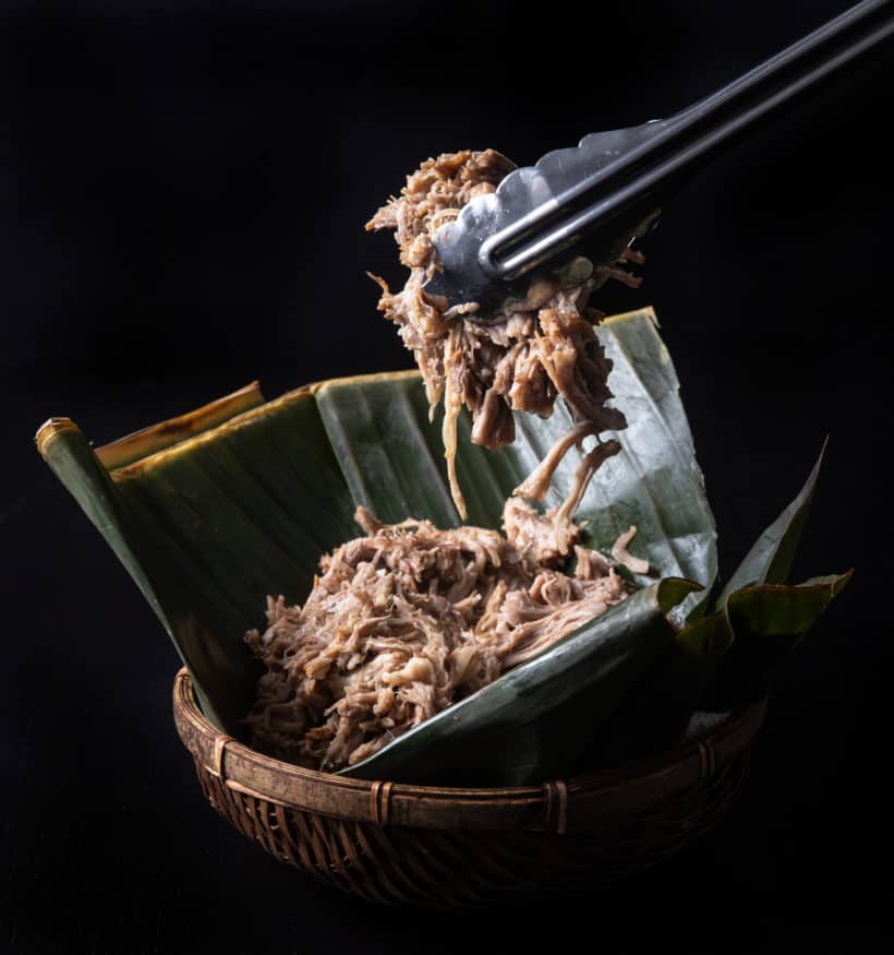 Instant Pot Kalua Pork Recipe (Pressure Cooker Hawaiian Pork Roast): 5 Ingredients to make this unbelievably simple yet incredibly tender, juicy pulled pork with alluring smoky-savory flavors. #instantpot #pressurecooker #recipes #pork #hawaiian