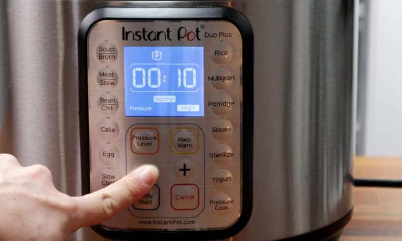 Instant Pot High Pressure at 10 minutes