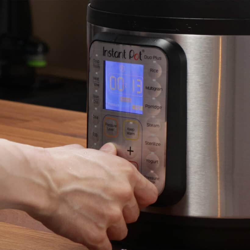 instant pot high pressure 13 minutes