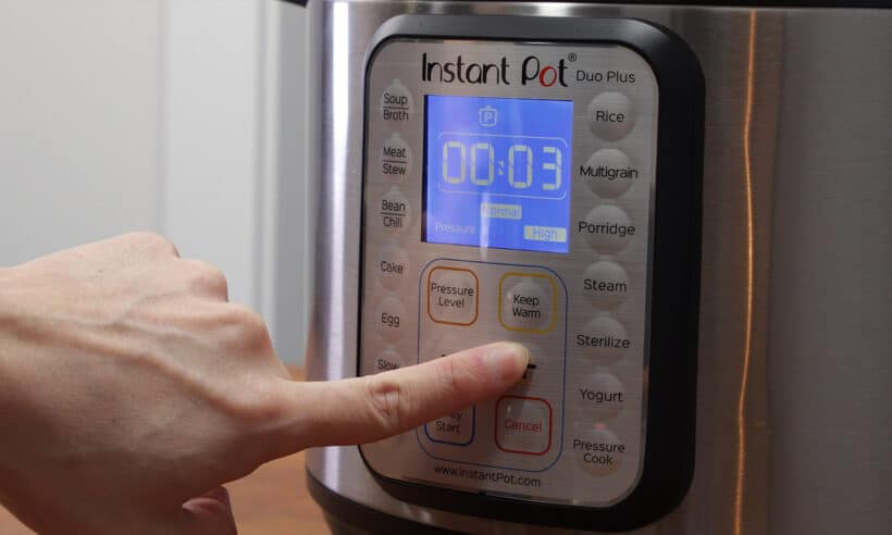 instant pot high pressure 3 minutes