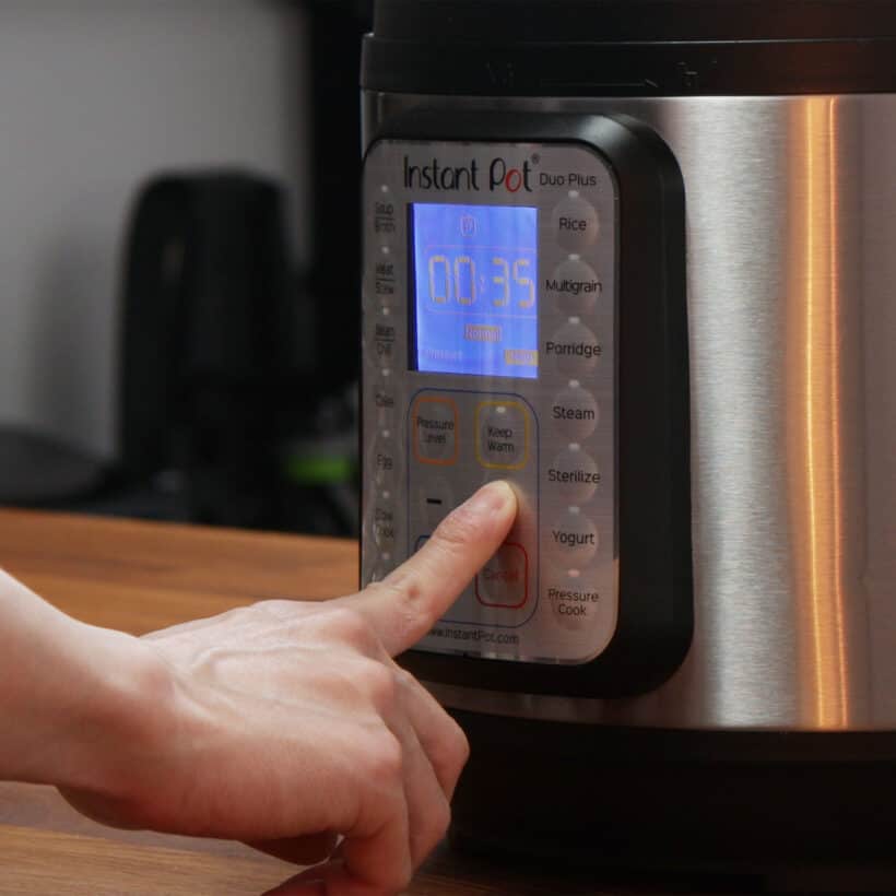 instant pot high pressure at 35 minutes