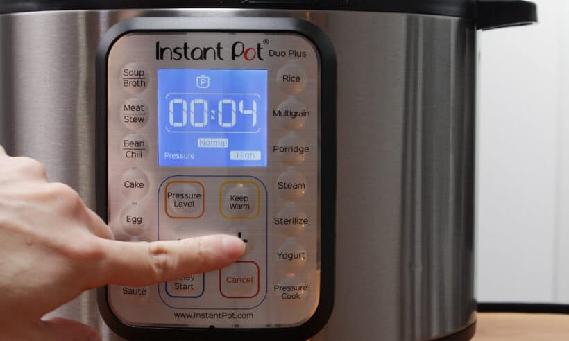 instant pot high pressure 4 minutes