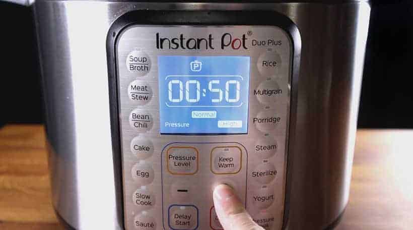 Instant Pot Pressure Cooker High Pressure 50 minutes