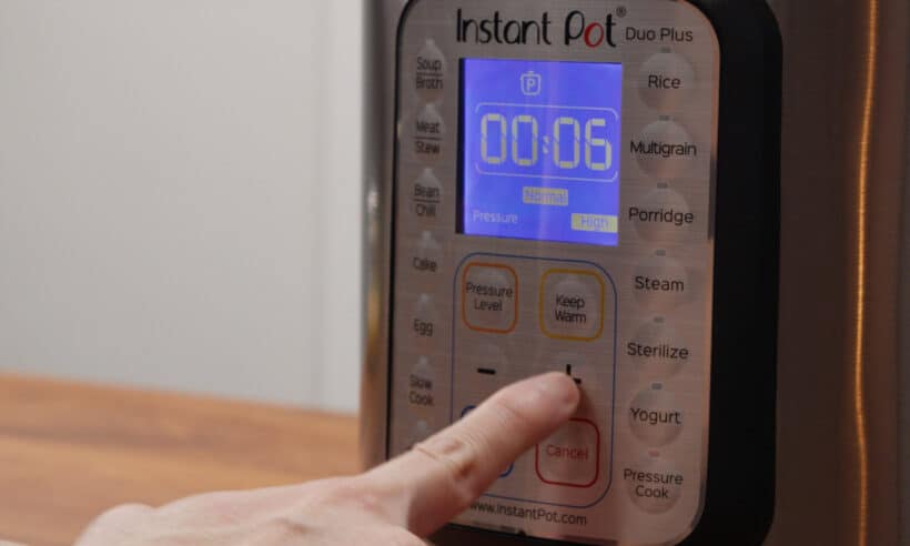 Instant Pot High Pressure at 6 minutes