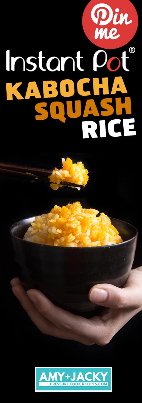 Instant Pot Kabocha Squash Rice Recipe: make simple, frugal pressure cooker Japanese pumpkin rice #instantpot #pressurecooker #rice #recipes #japanese #healthy