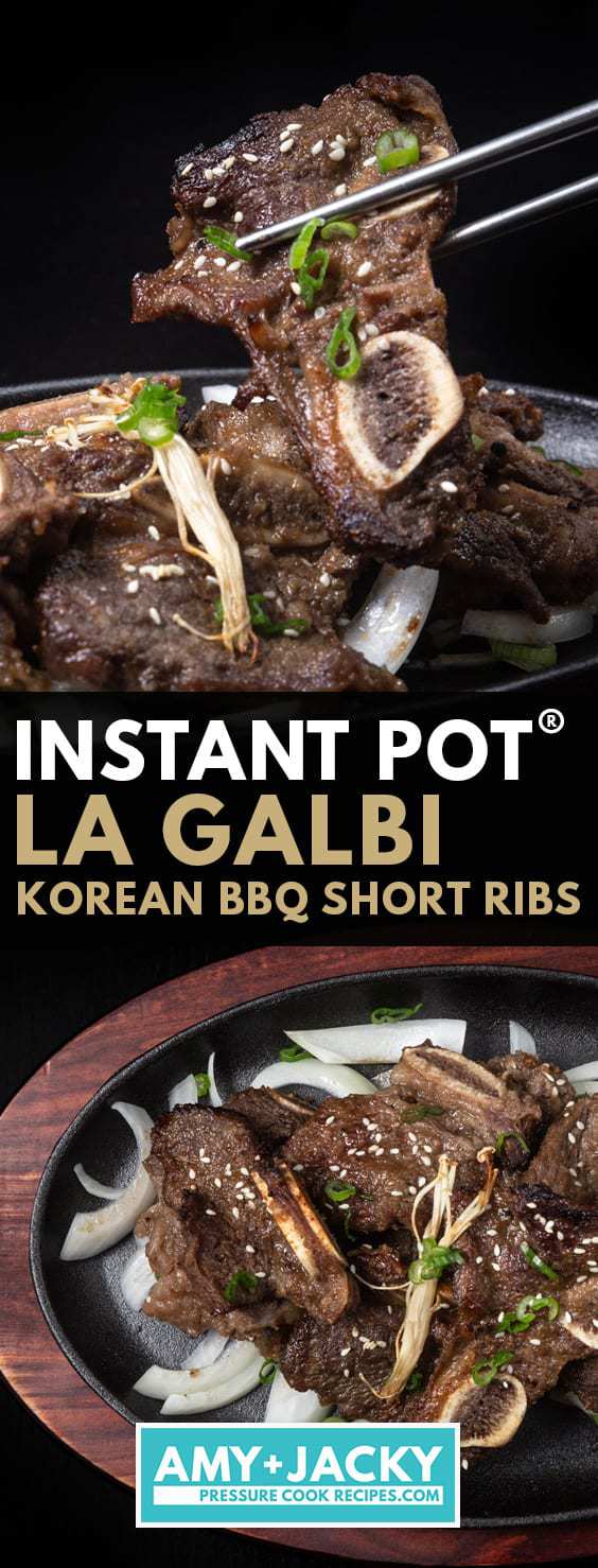 instant pot kalbi | instant pot la galbi | instant pot kalbi short ribs | pressure cooker kalbi | air fryer la galbi | air fryer kalbi | air fryer beef short ribs | kalbi marinade | kalbi recipe | korean bbq short ribs | instant pot korean short ribs #AmyJacky #InstantPot #PressureCooker #AirFryer #recipe #korean #asian #beef #ribs