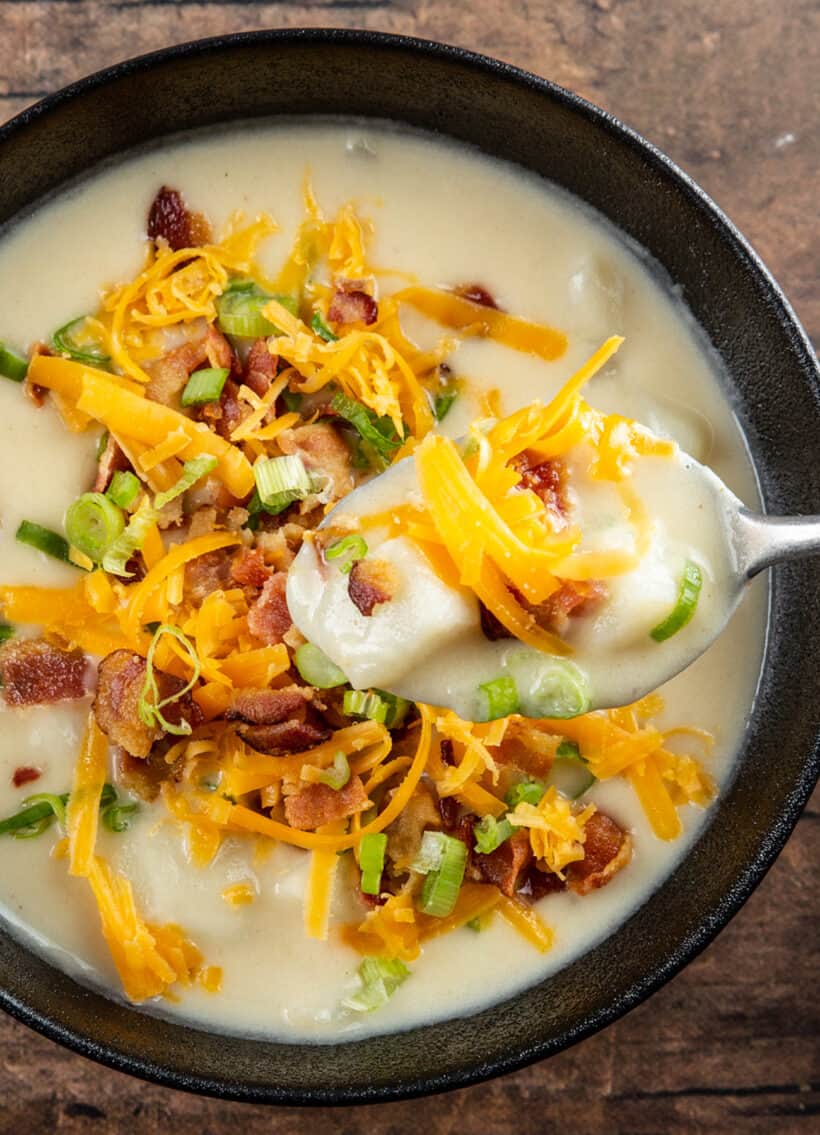 instant pot loaded potato soup