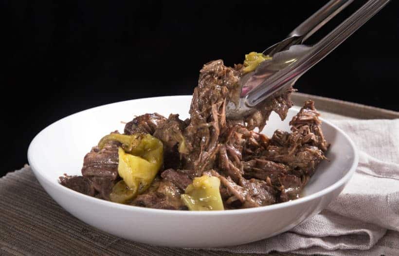 Make Instant Pot Mississippi Pot Roast Recipe (Pressure Cooker Mississippi Pot Roast) that took internet by storm! Families are obsessed with this delicious pepperoncini beef roast - comfort food with minimal prep.