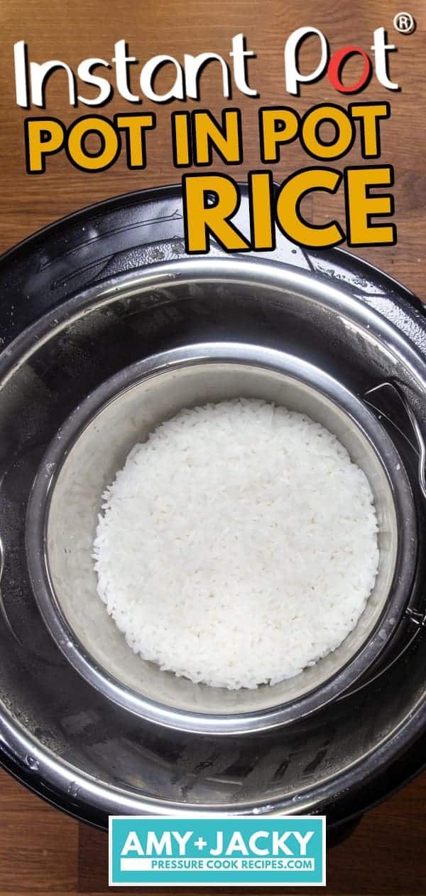 Instant Pot Pot in Pot Rice | Instant Pot Rice | Pressure Cooker Rice | Instant Pot Jasmine Rice | Instant Pot White Rice | Instant Pot Recipes | Instant Pot Side Dish | Pressure Cooker Jasmine Rice | How to cook rice #instantpot #recipes #rice #side