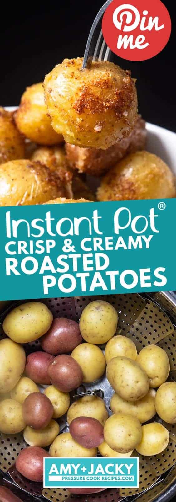 Instant Pot Roasted Potatoes | Instapot Roasted Potatoes | Pressure Cooker Roasted Potatoes | Instant Pot Baby Potatoes | Instapot Baby Potatoes | Pressure Cooker Baby Potatoes | Instant Pot Potatoes | Pressure Cooker Potatoes #instantpot #pressurecooker #recipes #side #easy #healthy #vegetarian