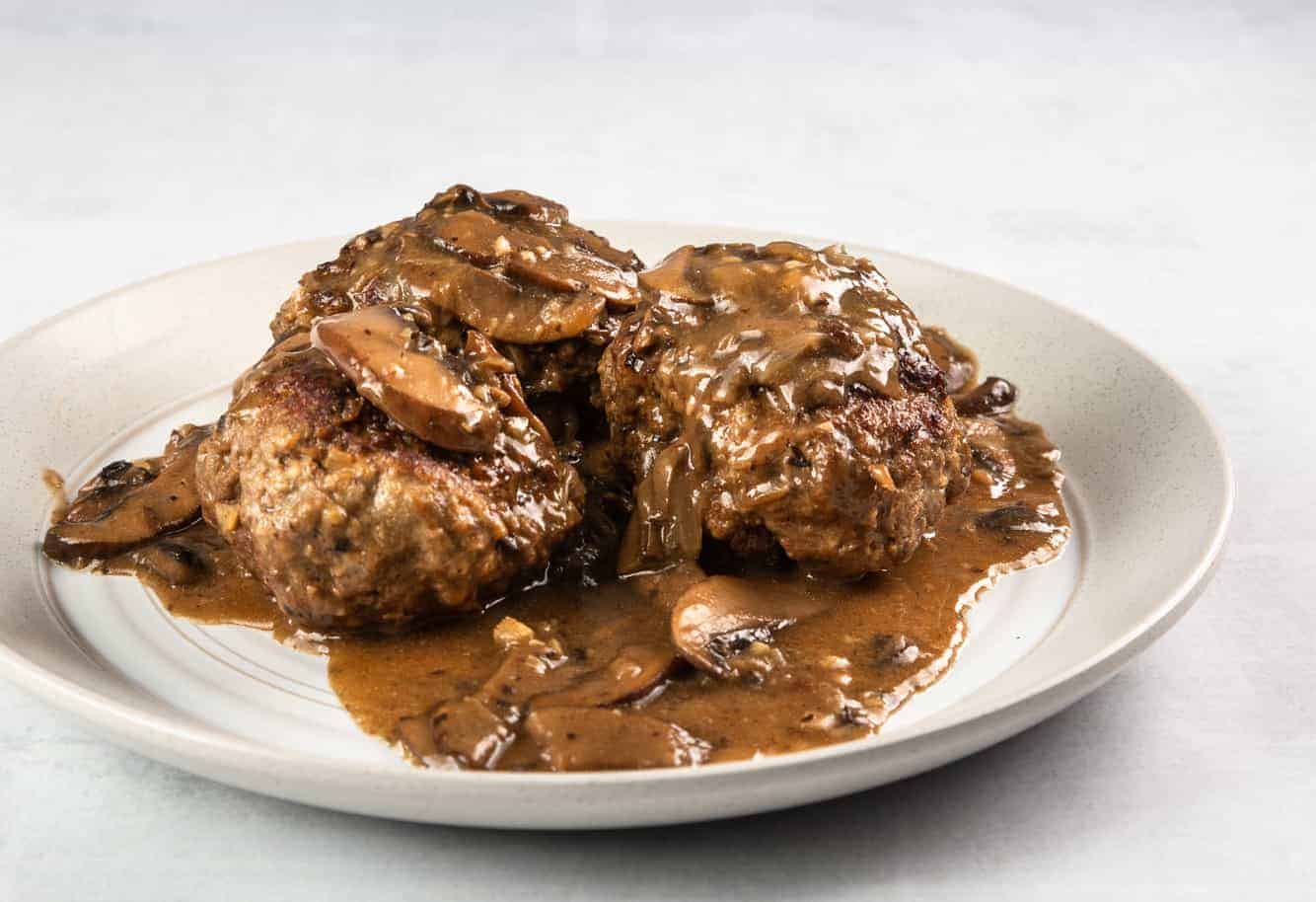 instant pot salisbury steak | pressure cooker salisbury steak | homemade salisbury steak | easy salisbury steak | salisbury steak with mushroom gravy #AmyJacky #InstantPot #GroundBeef #recipe