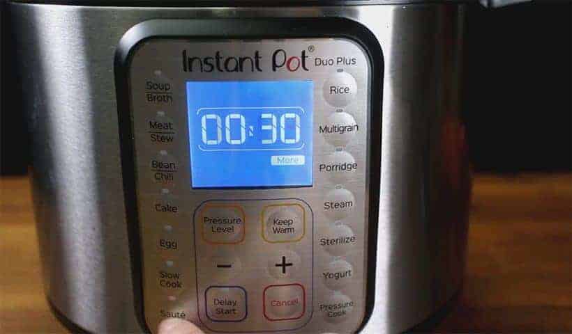 Instant Pot Saute More Function