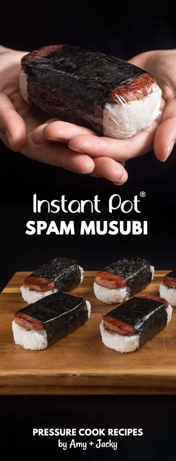 Learn how to make Hawaiian Instant Pot Spam Musubi Recipe (Pressure Cooker Spam Musubi). Ultimate comfort food spam sushi is super easy and quick to make!