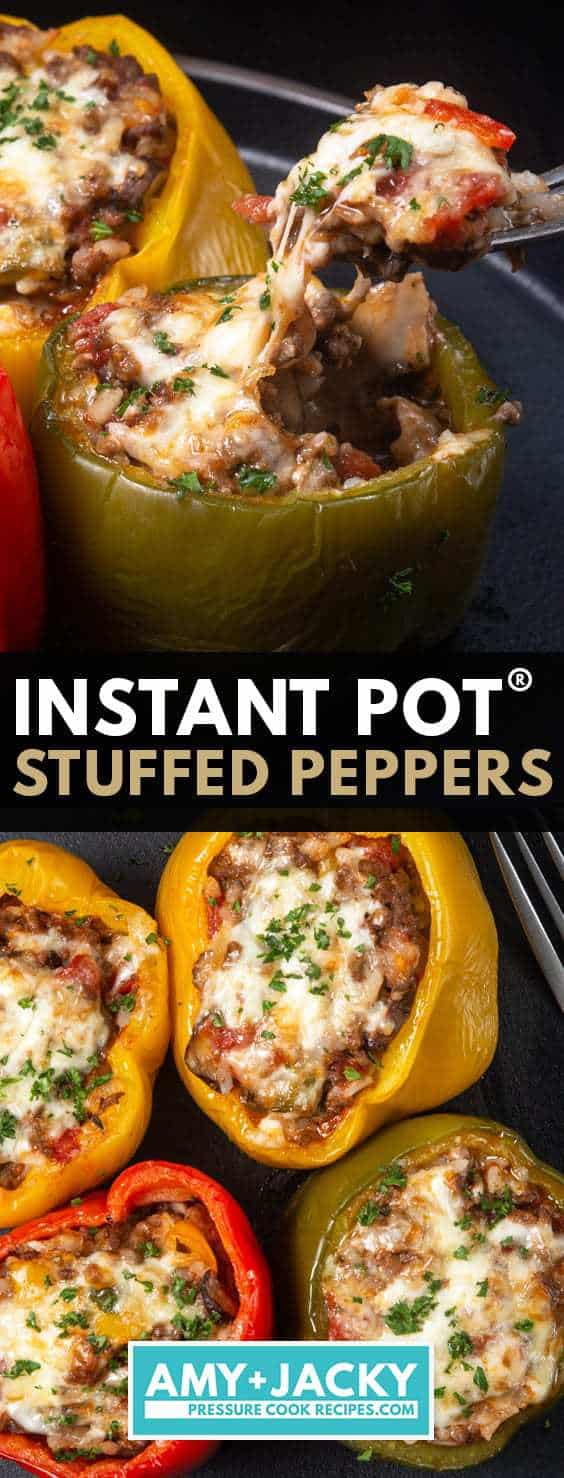 instant pot stuffed peppers | stuffed peppers instant pot | pressure cooker stuffed peppers | instant pot stuffed bell peppers | stuffed peppers recipe | instant pot stuffed green peppers | stuffed bell peppers in instant pot #AmyJacky #InstantPot #AirFryer #PressureCooker #recipe #beef #GroundBeef #rice