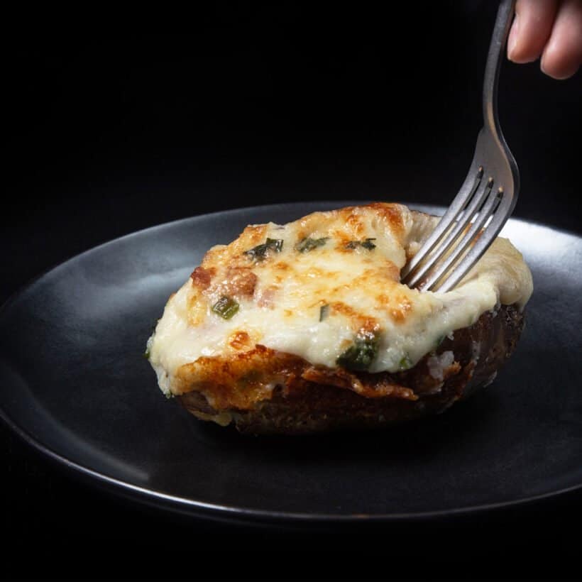 twice baked potatoes | air fryer twice baked potatoes