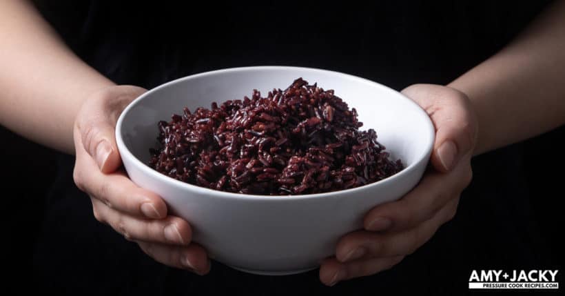 Nutritious Instant Pot Wild Rice Recipe (Pressure Cooker Wild Rice): learn how to make wild rice in half the cooking time. Perfectly tender wild rice with a chew, packed with nutty flavors, and sweet aroma. High Protein, high dietary fiber, low fat. #instantpot #instapot #pressurecooker #instantpotrecipes #powerpressurecooker #rice #vegan #glutenfree #paleo #recipes