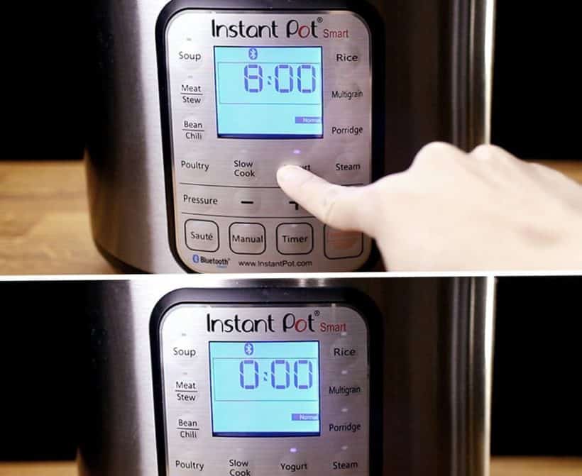 Instant Pot Yogurt Recipe: yogurt setting and function