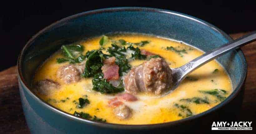 Instant Pot Zuppa Toscana Recipe | Pressure Cooker Zuppa Toscana Soup | Instant Pot Sausage Kale Potato Soup | Instapot Zuppa Toscana | Instant Pot Kale | Instant Pot Soup | Pressure Cooker Soup | Instant Pot Recipes